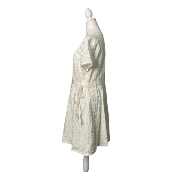 Tommy Hilfiger White Cotton Wrap Dress - Picture 5 of 12